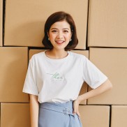 Áo thun cotton cổ tròn ngắn tay Ther [Méo Shop]